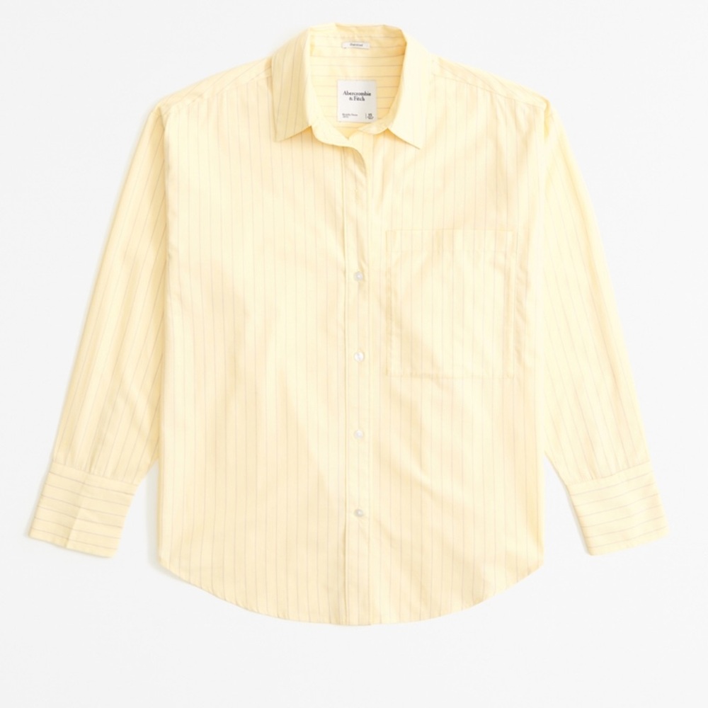 Abercrombie oversized poplin button down